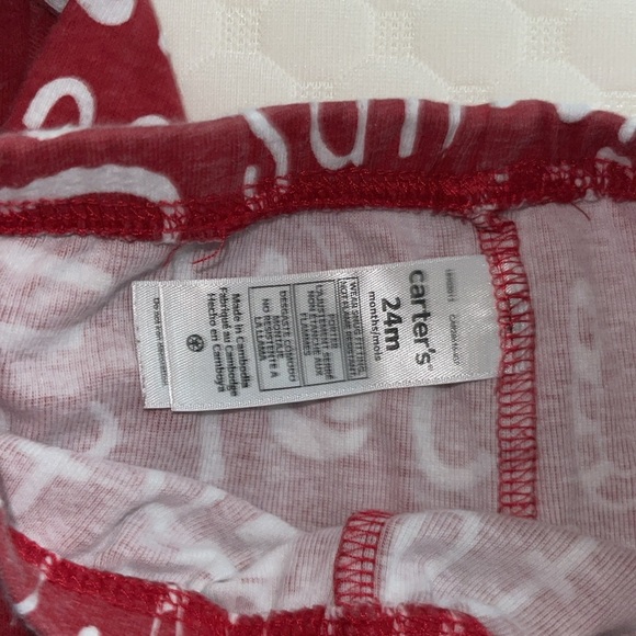 Carter’s CHRISTMAS PAJAMAS sleepwear  Two Piece Set Christmas Print 24M - Picture 11 of 14